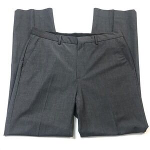 Calvin Klein Men's Wool Blend Dress Pants Charcoal Gray Size 33x32